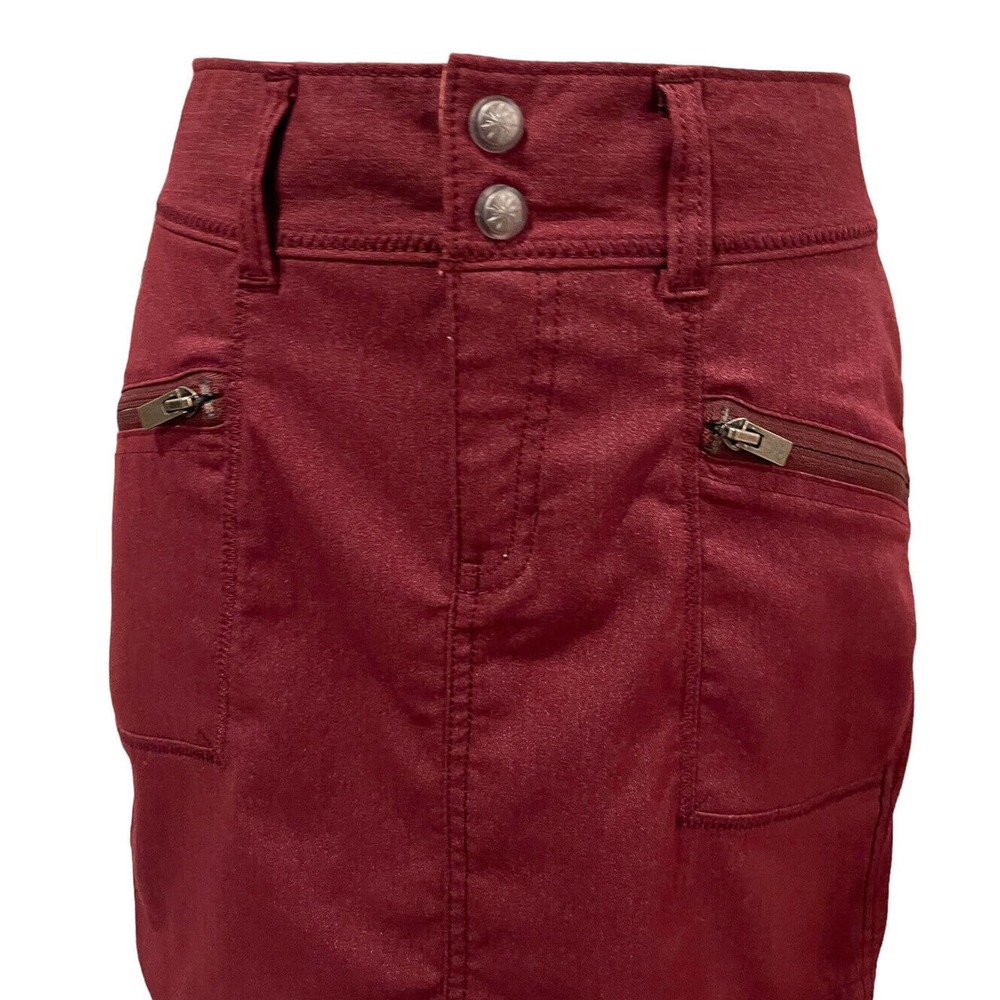 Womens Athleta Passage Skirt Sz 2 Port Wine Athleisure Active Vacation Travel - Picture 4 of 11